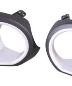 Deon's Auto Panels Ford Ranger Fog Lamp Cover With Hole - Silver - LH/RH 2012+