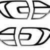 ARMOURTEC Ford Everest Tail Light Trim Set 2016-2019