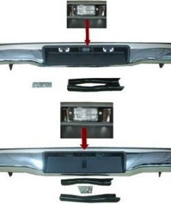 ARMOURTEC Toyota Hilux Rear Bumper Chrome 2011-2015 Auris